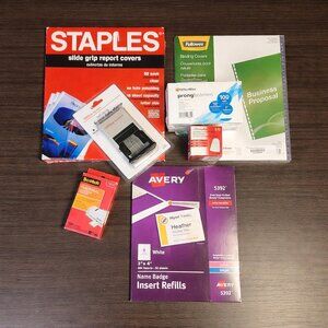Office‎ Supply Presentation Lot: Date Stamp Name Badge Business Rubber Fingers